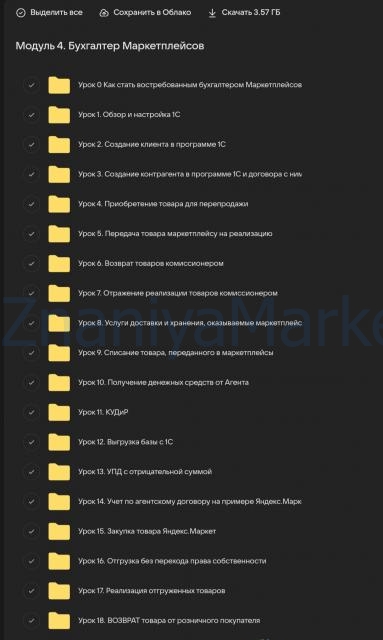 [YES Академия] Специалист по бухгалтерскому учету. Поток 29. Пакет Предприниматель (Татьяна Себелева) скрин на облаке, фото 2 из 2.