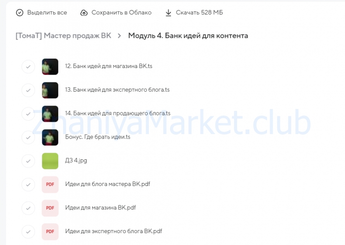 [tomatschool] Мастер продаж вконтакте. Тариф Я сам (Тома Саркулова) скрин на облаке, фото 2 из 2.