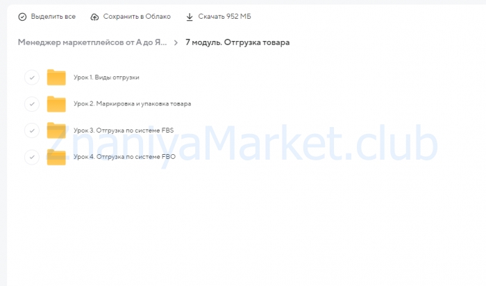 Менеджер маркетплейсов от А до Я. Тариф Профессионал (Виталий Окунев) скрин на облаке, фото 2 из 2.