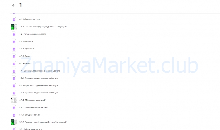 Зелёная трансформация. Восковые отливки с НЛП. Тариф Профессионал (Евгения Кондрашина) скрин на облаке, фото 2 из 2.