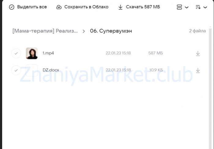 [Мама-терапия] Реализация и деньги (Дарья Гинзбург) скрин на облаке, фото 2 из 2.