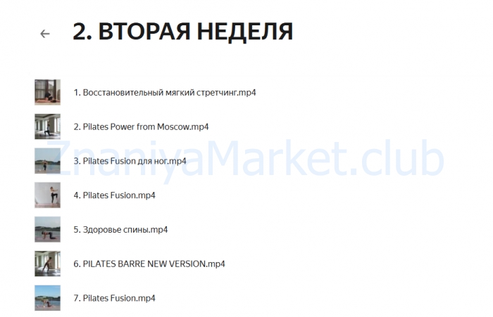 Pilates intensiv. Тариф Премиум (Лера Дубцова) скрин на облаке, фото 2 из 2.