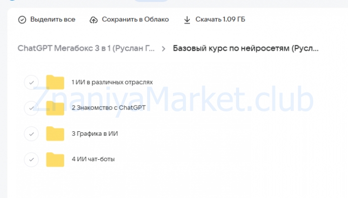 ChatGPT Мегабокс 3 в 1: 11 000+ промтов, базовый курс, сет шаблонов таблиц (Руслан Гамзатов) скрин на облаке, фото 2 из 2.