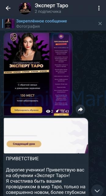 Эксперт таро, 5 поток. Тариф Персональный (Анастасия Лыкова) скрин на облаке, фото 2 из 2.