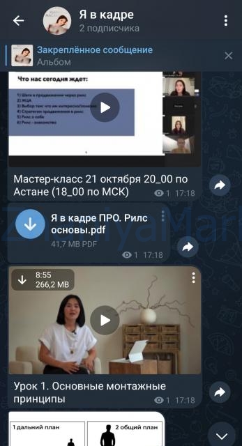 Я в кадре PRO. Тариф Я сам  (Кымбат Масакбаева) скрин на облаке, фото 2 из 2.