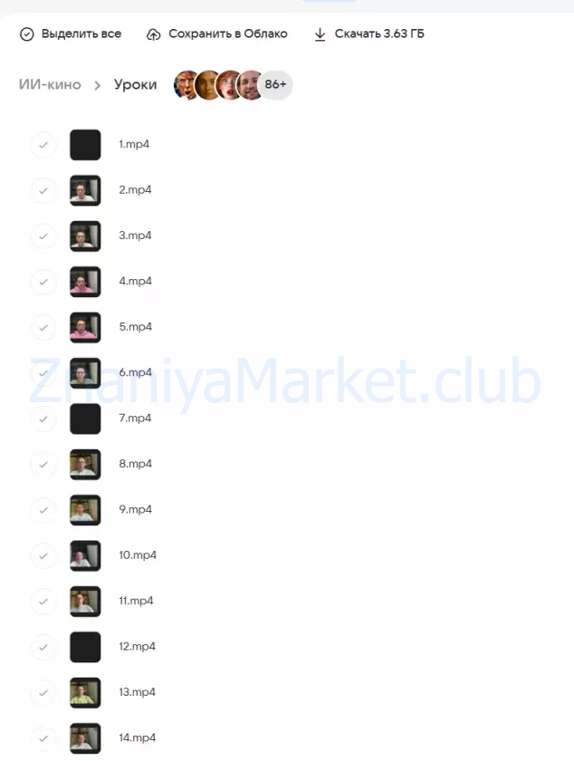 Курс ИИ КИНО 2.0. Тариф Базовый (Егор Апполонов) скрин на облаке, фото 2 из 2.