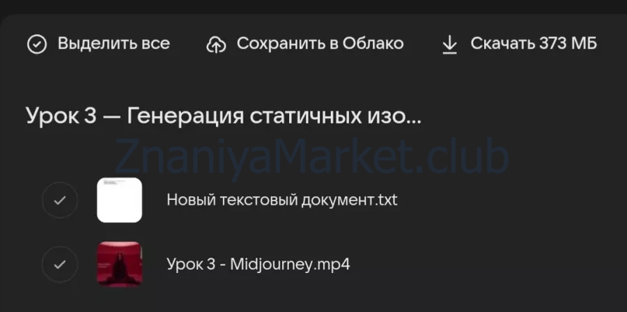 AI content course (Елизавета Ливада) скрин на облаке, фото 2 из 2.