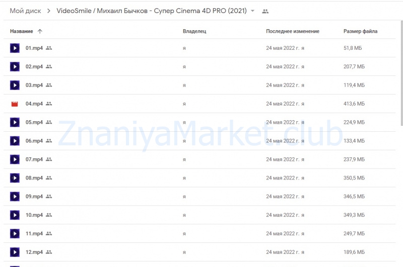 [Videosmile] Супер Cinema 4D PRO (Михаил Бычков) скрин на облаке, фото 2 из 2.