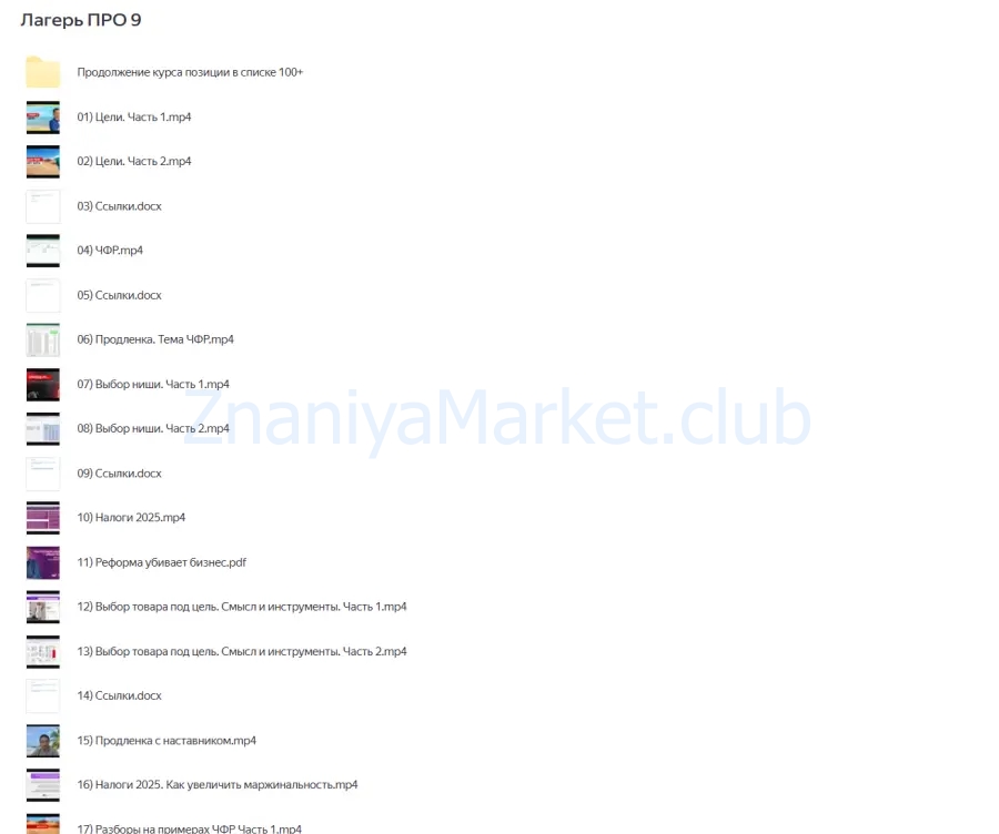 Лагерь PRO 9.0. Тариф Селлер. Январь 2025 (Вячеслав Малых) скрин на облаке, фото 2 из 2.