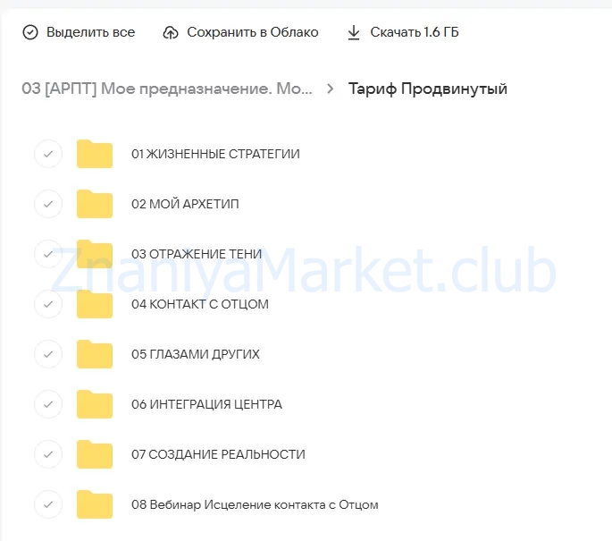 [АРПТ] Мое предназначение. Модуль «Масштабируй и монитизируй» Тариф «Продвинутый» (Анна Чернигова) скрин на облаке, фото 2 из 2.