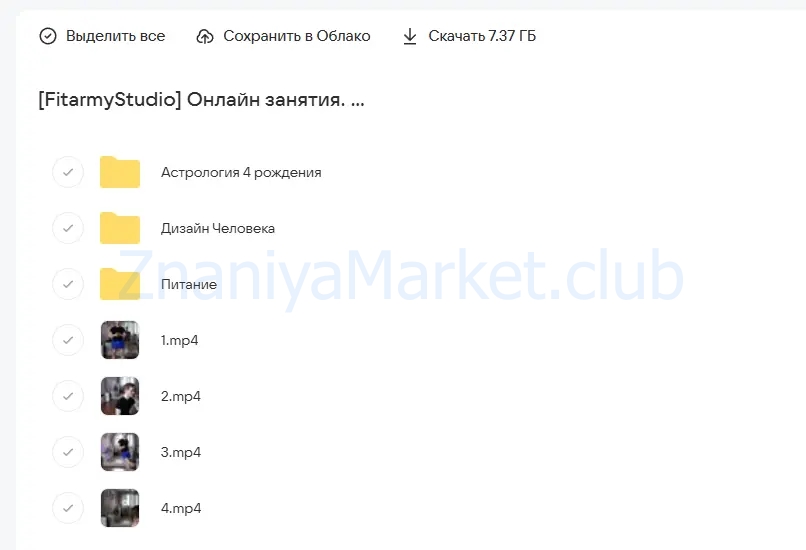 [FitarmyStudio] Онлайн занятия. 20 Поток. Ноябрь - Декабрь 2022. Тариф 4 занятия (Батыр Минханов) скрин на облаке, фото 2 из 2.